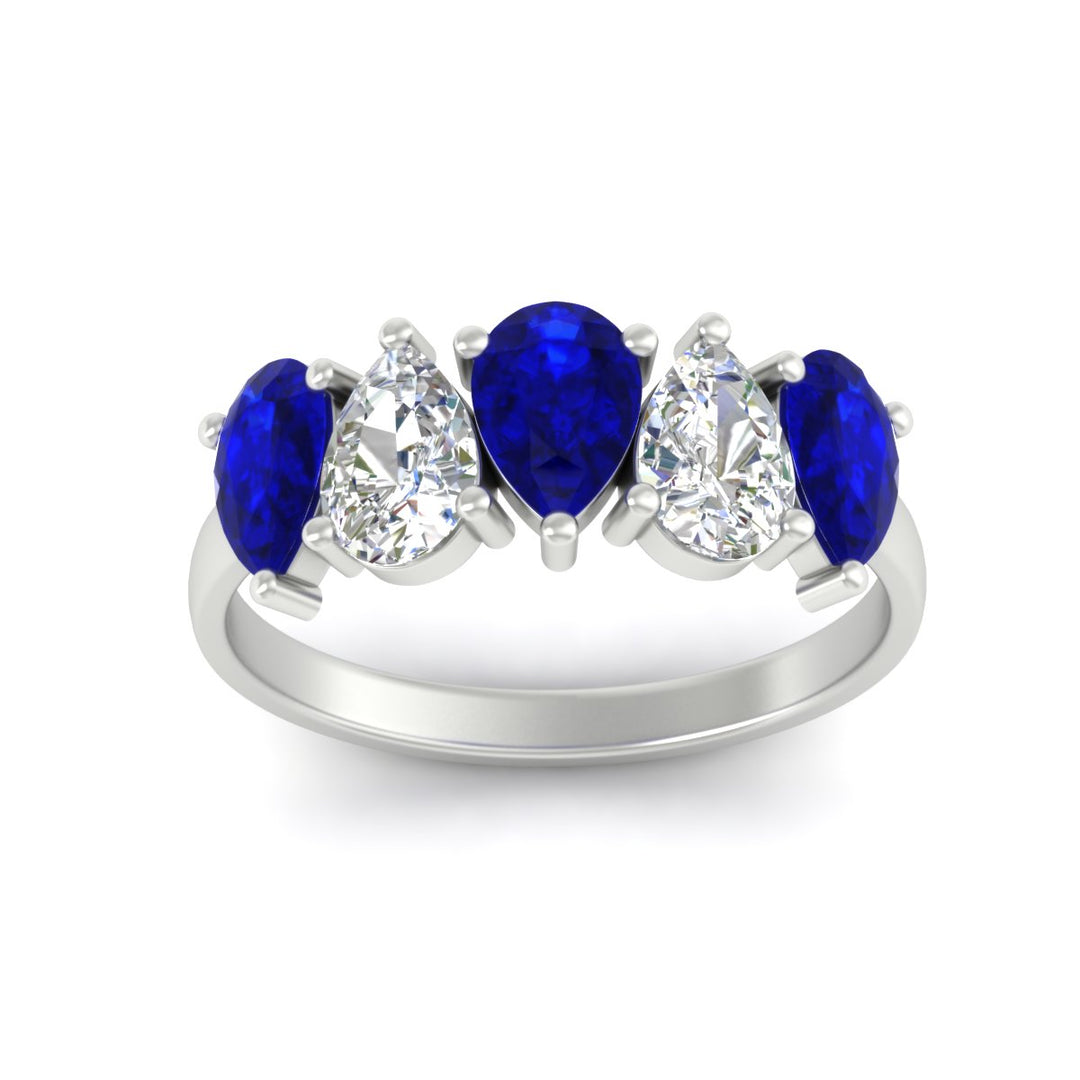 2.50-carat-five-stone-pear-wedding-sapphire-band-in-white-gold-fdwb8008pegsablangle5-2.50ct-nl-wg.jpg