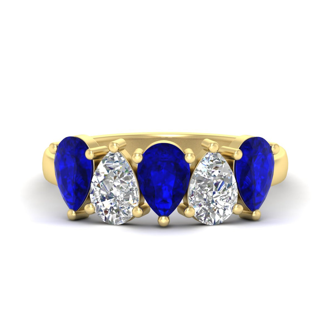 2.50-carat-five-stone-pear-wedding-sapphire-band-in-yellow-gold-fdwb8008pegsablsleep-2.50ct-nl-yg.jpg