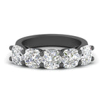 Load image into Gallery viewer, 2.50-carat-five-stone-wedding-band-cushion-cut-in-black-gold-FD8008CUB-2.5CT-NL-BG.jpg