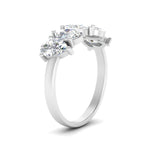 Load image into Gallery viewer, 2.50-carat-five-stone-wedding-band-diamond-teardrop-white-gold-FD8294B-0.50CTANGLE3-NL-WG
