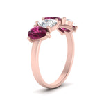 Load image into Gallery viewer, 2.50-carat-five-stone-wedding-band-pink-sapphire-teardrop-rose-gold-FD8294B-0.50CTGSADRPIANGLE3-NL-RG
