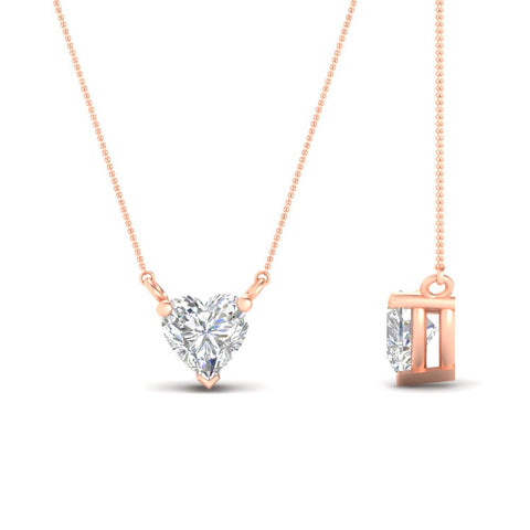 Classic Heart Solitaire Pendant