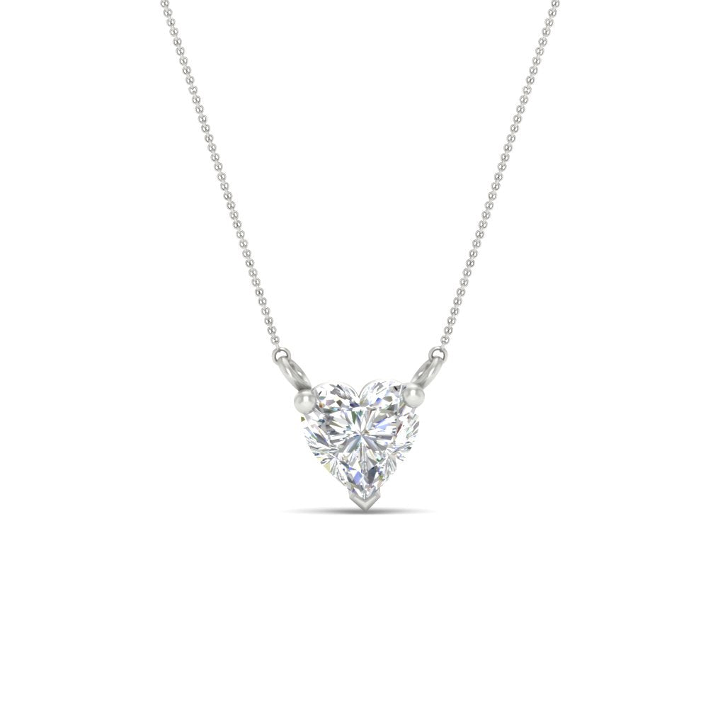 Classic Heart Solitaire Pendant
