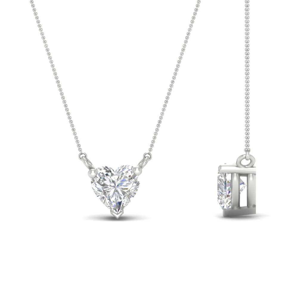 Classic Heart Solitaire Pendant