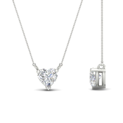 Classic Heart Solitaire Pendant
