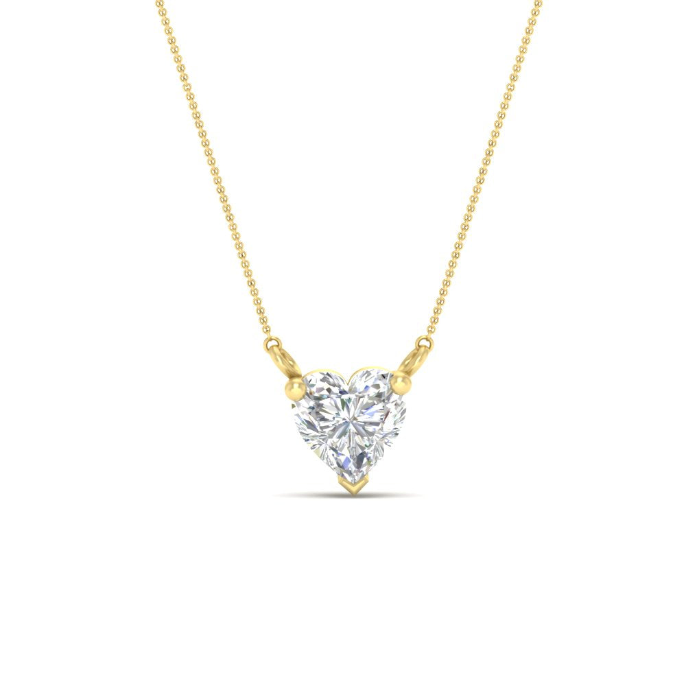Classic Heart Solitaire Pendant