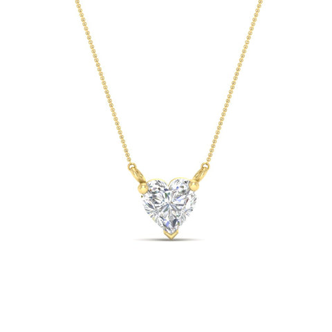 Classic Heart Solitaire Pendant