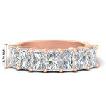 Load image into Gallery viewer, 2.50-carat-radiant-cut-diamond-wedding-band-in-rose-gold-FD8008RAB-2.50CT-NL-RG-HW
