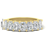 Load image into Gallery viewer, 2.50-carat-radiant-cut-diamond-wedding-band-in-yellow-gold-FD8008RAB-2.50CT-NL-YG-HW
