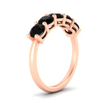 Load image into Gallery viewer, 2.50-carat-round-black-diamond-5-stone-wedding-band-in-rose-gold-FDENS141ROBGBLACKANGLE2-2.50CT-NL-RG
