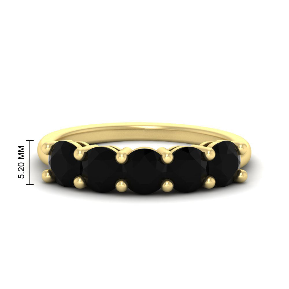 2.50-carat-round-black-diamond-5-stone-wedding-band-in-yellow-gold-FDENS141ROBGBLACK-2.50CT-NL-YG-HW
