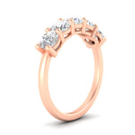 Load image into Gallery viewer, 2.50-carat-round-diamond-5-stone-wedding-band-in-rose-gold-FDENS141ROBANGLE2-2.50CT-NL-RG
