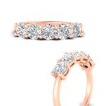 Load image into Gallery viewer, 2.50-carat-round-diamond-5-stone-wedding-band-in-rose-gold-FDENS141ROBANGLE3-2.50CT-NL-RG
