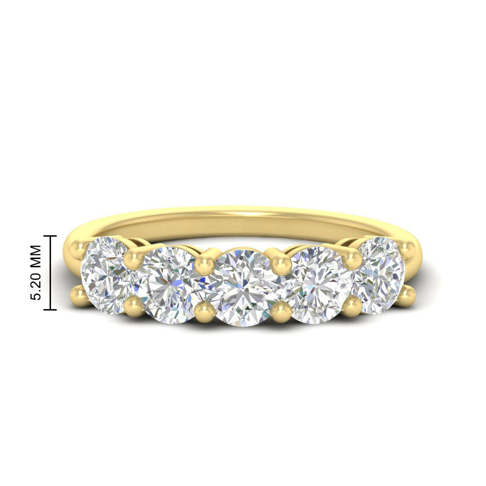 2.50-carat-round-diamond-5-stone-wedding-band-in-yellow-gold-FDENS141ROB-2.50CT-NL-YG-HW