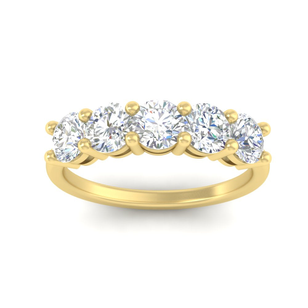 2.50-carat-round-diamond-5-stone-wedding-band-in-yellow-gold-FDENS141ROBANGLE5-2.50CT-NL-YG