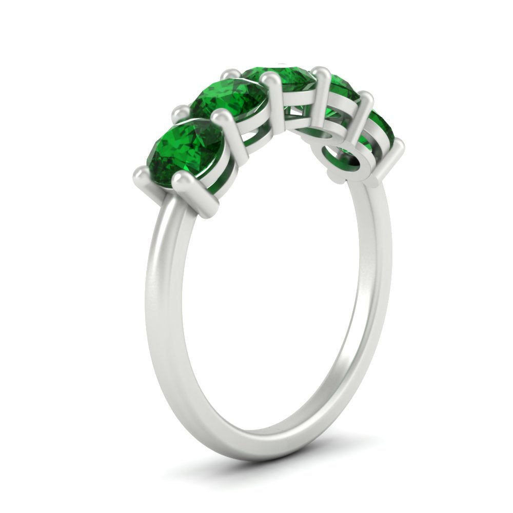 2.50-carat-round-emerald-5-stone-wedding-band-in-white-gold-FDENS141ROBGEMGRANGLE2-2.50CT-NL-WG