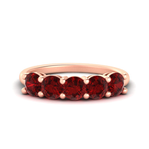 2.50-carat-round-ruby-5-stone-wedding-band-in-rose-gold-FDENS141ROBGRUDR-2.50CT-NL-RG