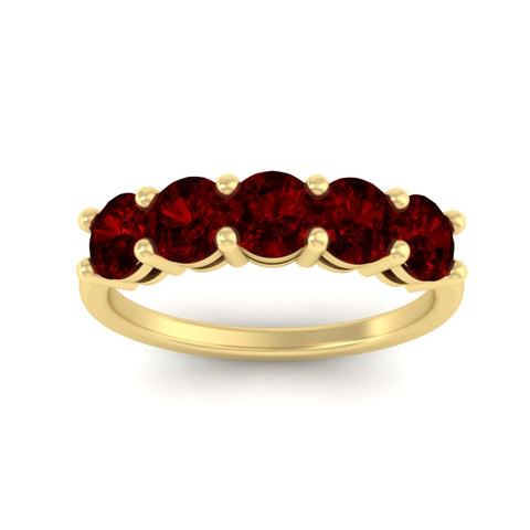 2.50-carat-round-ruby-5-stone-wedding-band-in-yellow-gold-FDENS141ROBGRUDRANGLE5-2.50CT-NL-YG