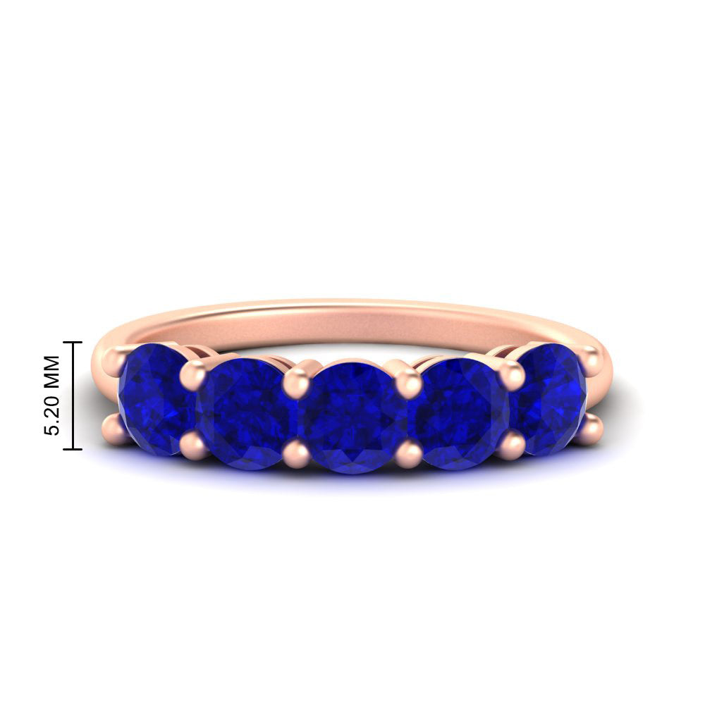 2.50-carat-round-sapphire-5-stone-wedding-band-in-rose-gold-FDENS141ROBGSABL-2.50CT-NL-RG-HW