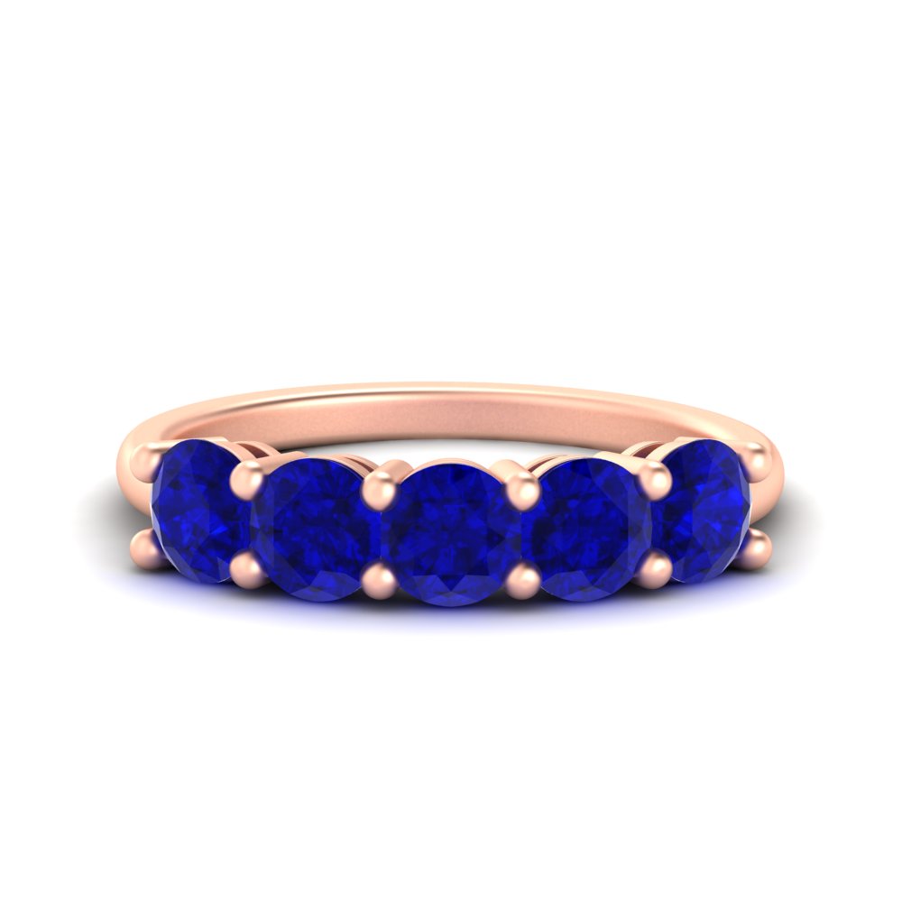 2.50-carat-round-sapphire-5-stone-wedding-band-in-rose-gold-FDENS141ROBGSABL-2.50CT-NL-RG
