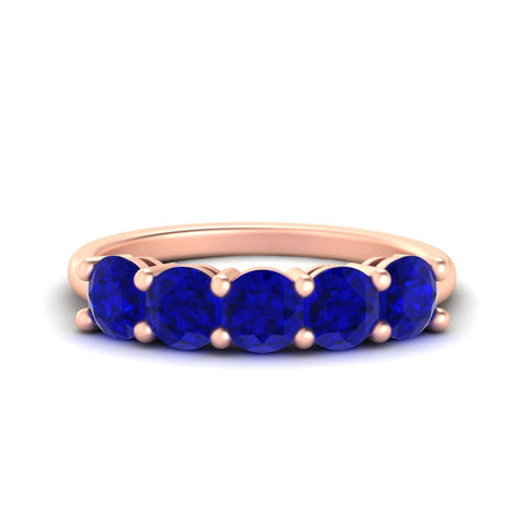 2.50-carat-round-sapphire-5-stone-wedding-band-in-rose-gold-FDENS141ROBGSABL-2.50CT-NL-RG