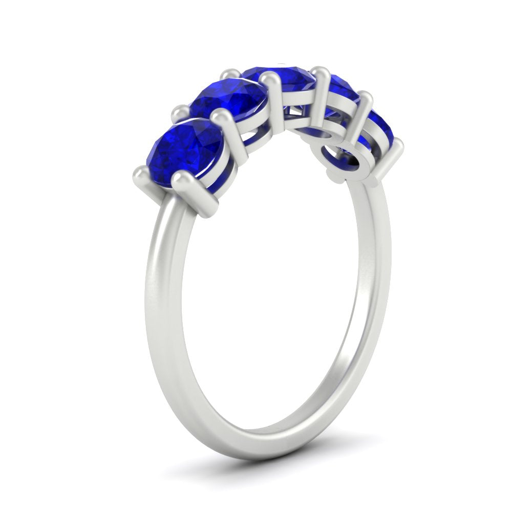 2.50-carat-round-sapphire-5-stone-wedding-band-in-white-gold-FDENS141ROBGSABLANGLE2-2.50CT-NL-WG