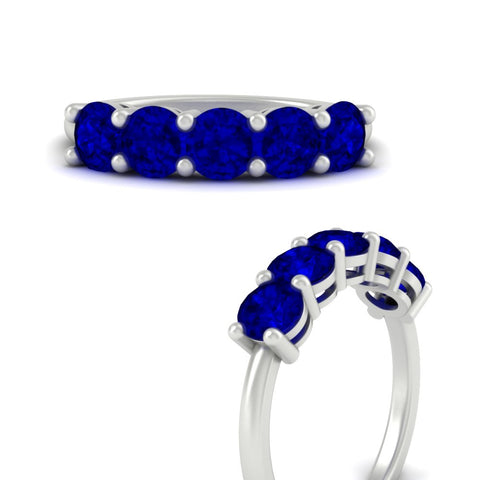 2.50-carat-round-sapphire-5-stone-wedding-band-in-white-gold-FDENS141ROBGSABLANGLE3-2.50CT-NL-WG