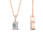 Load image into Gallery viewer, 2.50-ct-emerald-cut-diamond-necklace-with-pave-bail-in-rose-gold-fdpd11636emangle2-9X7mm-nl-rg.jpg?v=1769514555