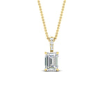 Load image into Gallery viewer, 2.50-ct-emerald-cut-diamond-necklace-with-pave-bail-in-yellow-gold-fdpd11636emangle1-9X7mm-nl-yg.jpg?v=1769514555