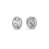Load image into Gallery viewer, Bezel Stud Earring Oval Diamond