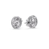 Load image into Gallery viewer, Bezel Stud Earring Oval Diamond