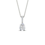 Load image into Gallery viewer, Pear Shaped Pavé Diamond Bail Pendant