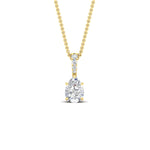 Load image into Gallery viewer, Pear Shaped Pavé Diamond Bail Pendant