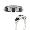 Load image into Gallery viewer, 2.50-ct-princess-black-diamond-five-stone-wedding-ring-in-white-gold-fdwb8008prblackangle3-2.50ct-nl-wg.jpg