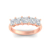 Load image into Gallery viewer, 2.50-ct-princess-diamond-five-stone-wedding-ring-in-rose-gold-fdwb8008prangle5-2.50ct-nl-rg.jpg
