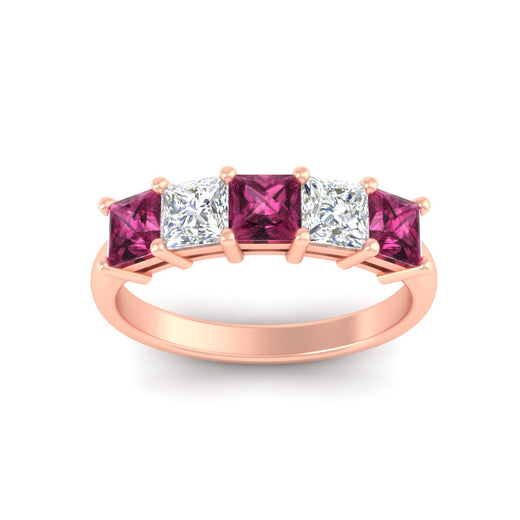 2.50-ct-princess-pink-sapphire-five-stone-wedding-ring-in-rose-gold-fdwb8008prgsadrpiangle5-2.50ct-nl-rg.jpg