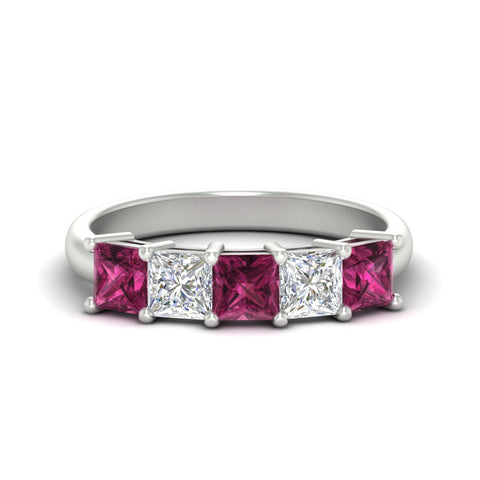 2.50-ct-princess-pink-sapphire-five-stone-wedding-ring-in-white-gold-fdwb8008prgsadrpisleep-2.50ct-nl-wg.jpg