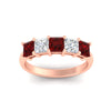 Load image into Gallery viewer, 2.50-ct-princess-ruby-five-stone-wedding-ring-in-rose-gold-fdwb8008prgrudrangle5-2.50ct-nl-rg.jpg