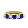 Load image into Gallery viewer, 2.50-ct-princess-sapphire-five-stone-wedding-ring-in-yellow-gold-fdwb8008prgsablsleep-2.50ct-nl-yg.jpg