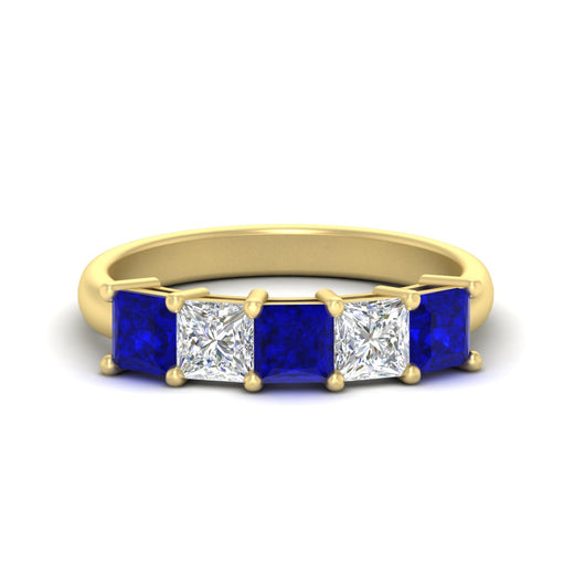 2.50-ct-princess-sapphire-five-stone-wedding-ring-in-yellow-gold-fdwb8008prgsablsleep-2.50ct-nl-yg.jpg