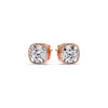 Load image into Gallery viewer, Bezel Set Cushion Diamond Stud Earrings