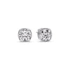 Load image into Gallery viewer, Bezel Set Cushion Diamond Stud Earrings