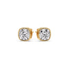 Load image into Gallery viewer, Bezel Set Cushion Diamond Stud Earrings
