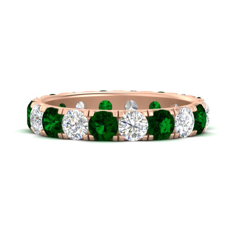 2.50-ct.-diamond-and-emerald-double-prong-eternity-wedding-band-in-rose-gold-FDEWB8371GEMGR-2.50CT-NL-RG