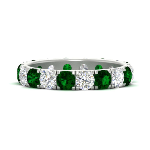 2.50-ct.-diamond-and-emerald-double-prong-eternity-wedding-band-in-white-gold-FDEWB8371GEMGR-2.50CT-NL-WG