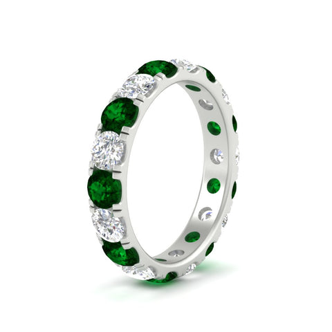 2.50-ct.-diamond-and-emerald-double-prong-eternity-wedding-band-in-white-gold-FDEWB8371GEMGRANGLE2-2.50CT-NL-WG