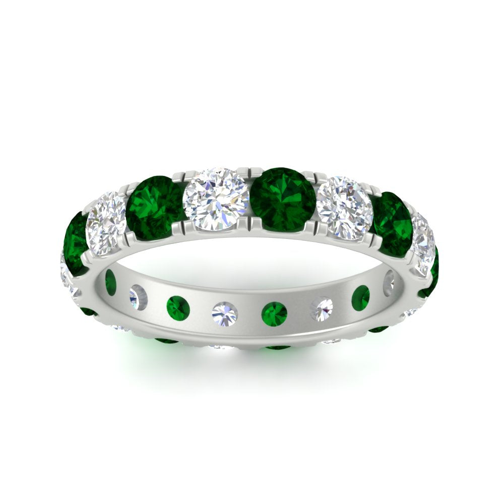 2.50 Ct. Diamond Double Prong Eternity Wedding Band