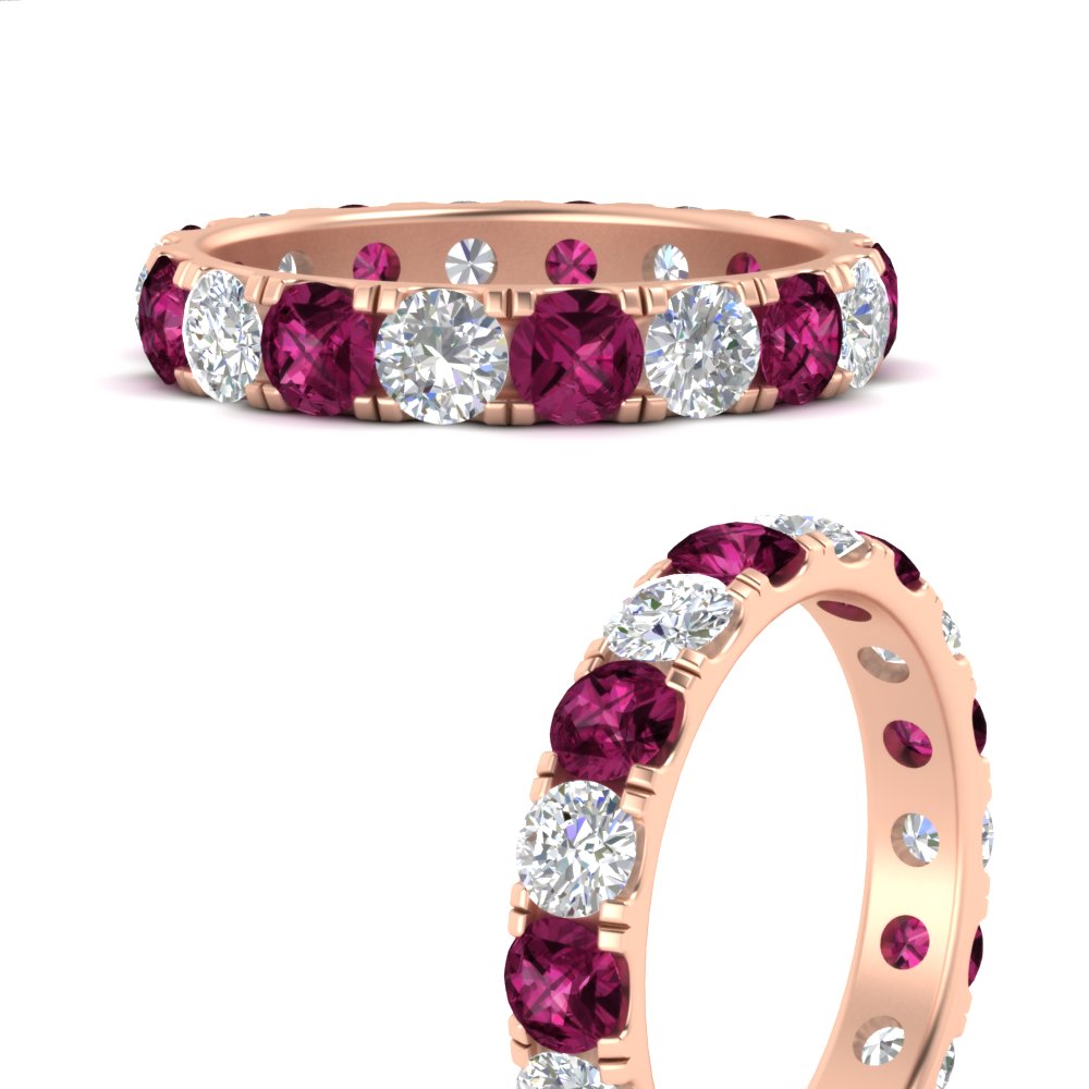 2.50 Ct. Diamond Double Prong Eternity Wedding Band