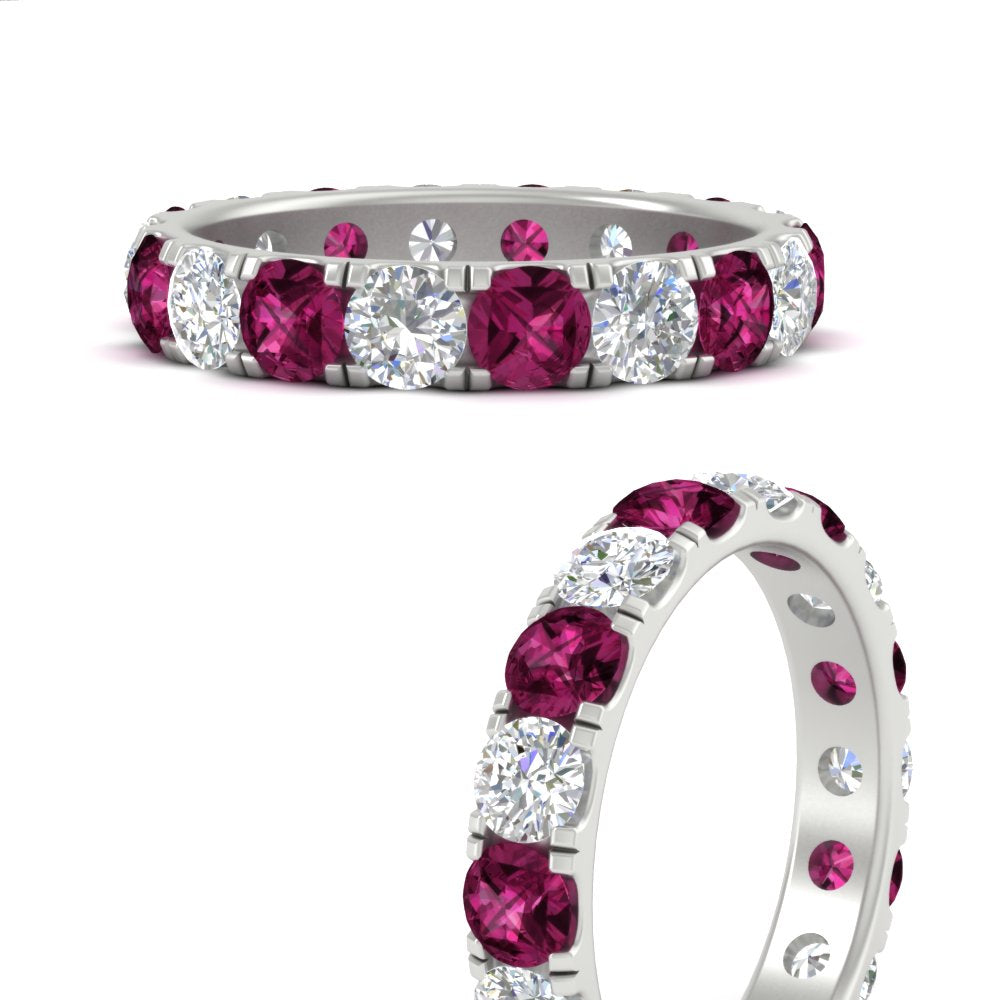 2.50 Ct. Diamond Double Prong Eternity Wedding Band