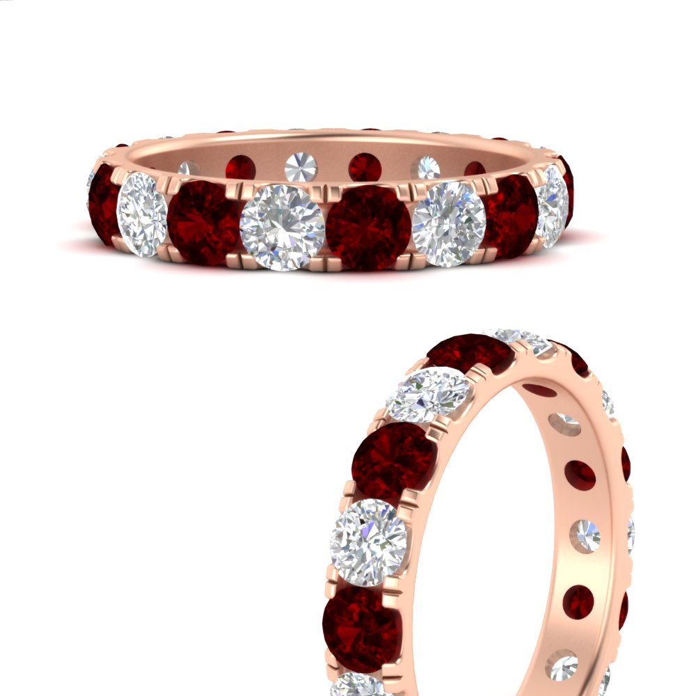 2.50 Ct. Diamond Double Prong Eternity Wedding Band